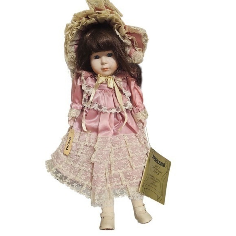 Vintage Seymour Mann Porcelain Doll Martha 16.5" Limited Edition W/ COA